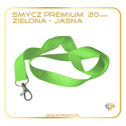 Smycz 20mm ZIELONA JASNA