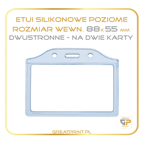 Id.Poziom. Silikon. na 2karty (88x55) SILIKON - (BARDZO MOCNE)