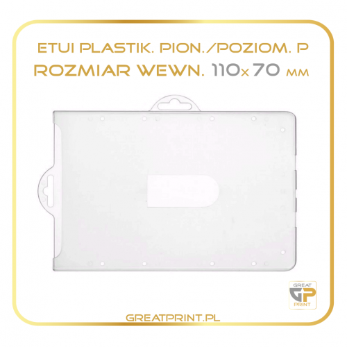Identyfikator Uniwersalny - P (110x70) PLASTIK